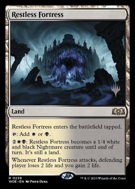 Restless Fortress - Magic: The Gathering - P Stamped_WOE Near Mint Japonés