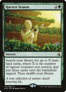 Harvest Season - Magic: The Gathering - P Stamped_AKH Near Mint Japonés