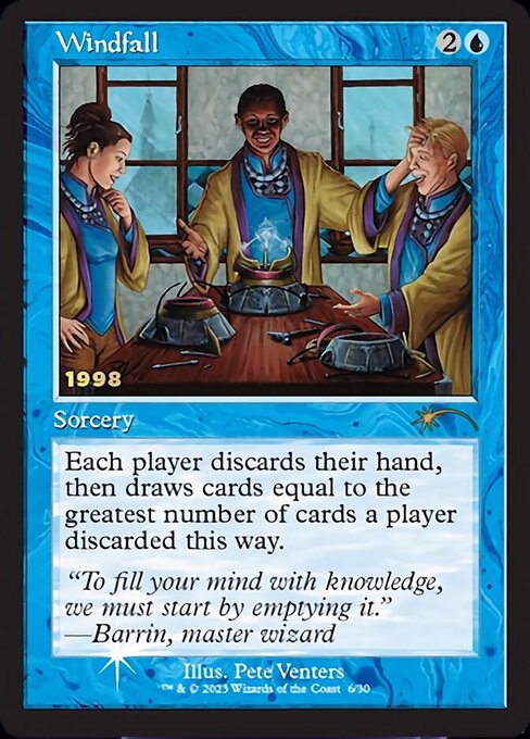 Windfall - Magic: The Gathering - 30th Promo Near Mint Inglés