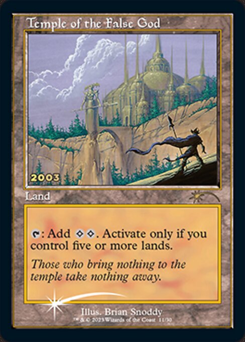 Temple of the False God - Magic: The Gathering - 30th Promo Near Mint Inglés