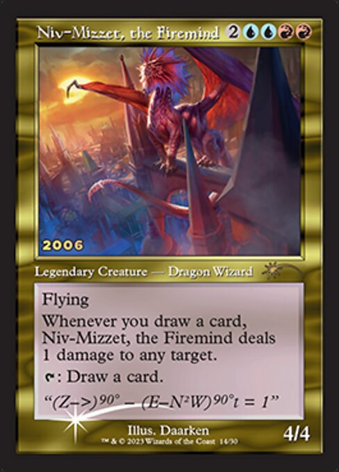 Niv-Mizzet, the Firemind - Magic: The Gathering - 30th Promo Near Mint Inglés