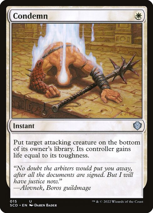 Condemn - Magic: The Gathering - SCD Near Mint Japonés
