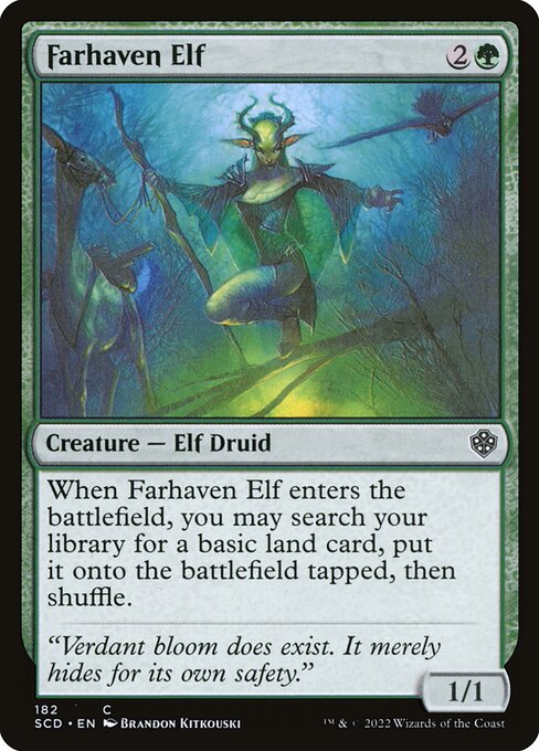 Farhaven Elf - Magic: The Gathering - SCD Near Mint Japonés