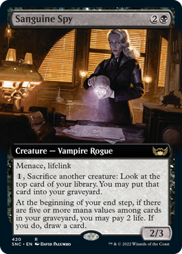 Sanguine Spy - Magic: The Gathering - SNC-BF Near Mint Inglés