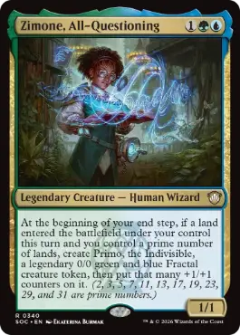 Zimone, All-Questioning - Magic: The Gathering - SOC Near Mint Inglés