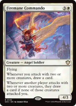 Firemane Commando - Magic: The Gathering - SOC Near Mint Inglés