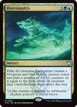 Oversimplify - Magic: The Gathering - SOC Near Mint Inglés