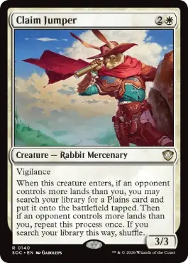 Claim Jumper - Magic: The Gathering - SOC Near Mint Inglés