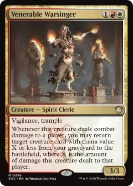 Venerable Warsinger - Magic: The Gathering - SOC Near Mint Inglés