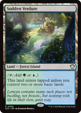 Sodden Verdure - Magic: The Gathering - SOC Near Mint Inglés