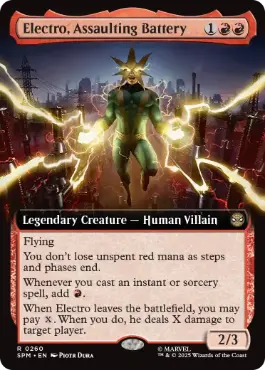 Electro, Assaulting Battery - Magic: The Gathering - SPM-BF Near Mint Inglés