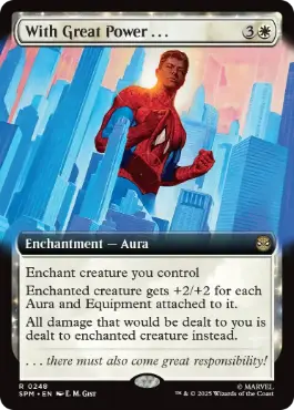 With Great Power . . . - Magic: The Gathering - SPM-BF Near Mint Inglés