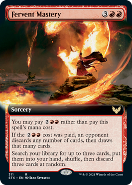Fervent Mastery - Magic: The Gathering - STX-BF Near Mint Inglés