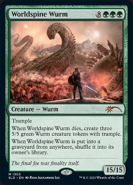 Worldspine Wurm - Magic: The Gathering - SLD Near Mint Inglés