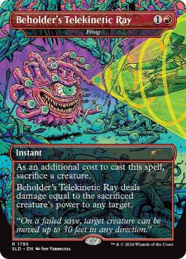 Beholder's Telekinetic Ray - Magic: The Gathering - SLD Near Mint Inglés
