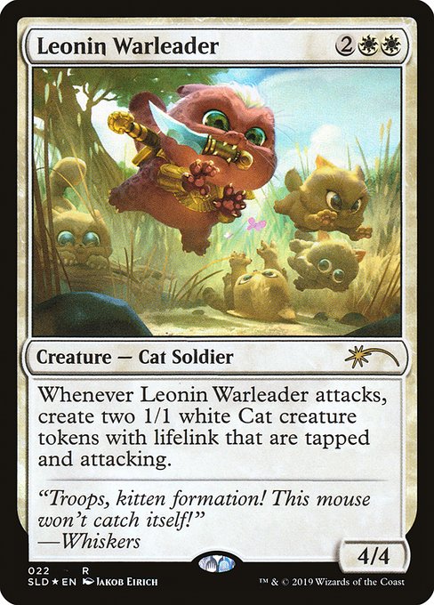 Leonin Warleader - Magic: The Gathering - SLD Near Mint Inglés