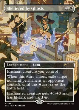 Sheltered by Ghosts - Magic: The Gathering - SLD Near Mint Inglés
