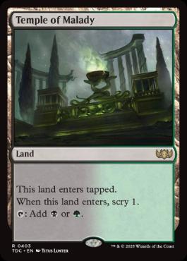 Temple of Malady - Magic: The Gathering - TDC Near Mint Inglés
