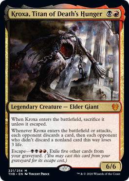 Kroxa, Titan of Death's Hunger - Magic: The Gathering - THB Near Mint Inglés