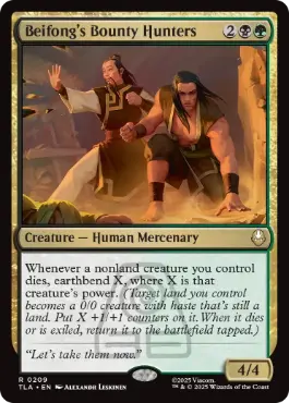 Beifong's Bounty Hunters - Magic: The Gathering - TLA Near Mint Inglés