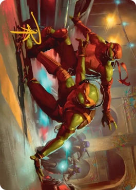 【Art Card】Raph & Mikey, Troublemakers - Magic: The Gathering - TMT Near Mint Japonés