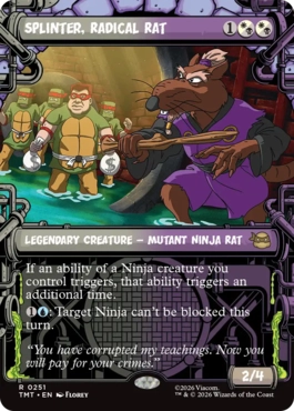 Splinter, Radical Rat - Magic: The Gathering - TMT-BF Near Mint Inglés