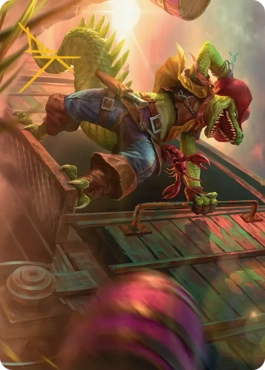 【Art Card】Leatherhead, Iron Gator - Magic: The Gathering - TMT Near Mint Japonés