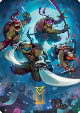 【Art Card】Heroes in a Half Shell - Magic: The Gathering - TMT Near Mint Japonés