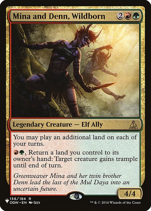 Mina and Denn, Wildborn - Magic: The Gathering - The List Near Mint Inglés