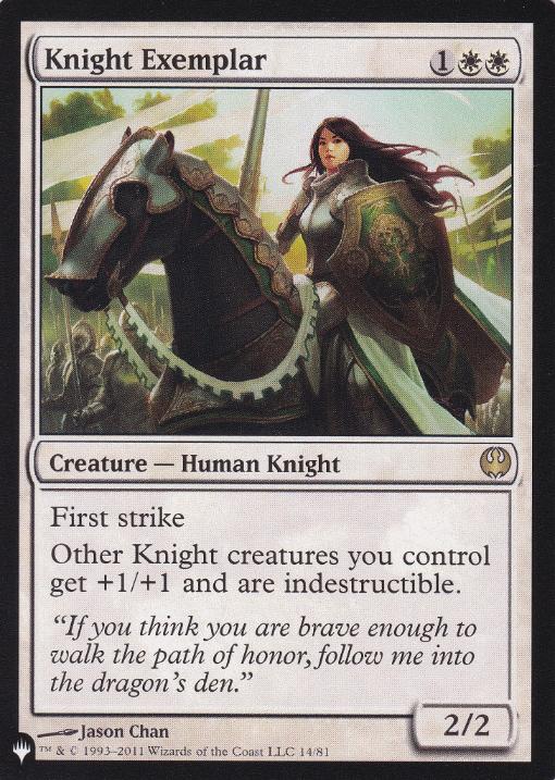 Knight Exemplar - Magic: The Gathering - The List Near Mint Inglés