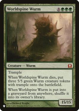 Worldspine Wurm - Magic: The Gathering - The List Near Mint Inglés