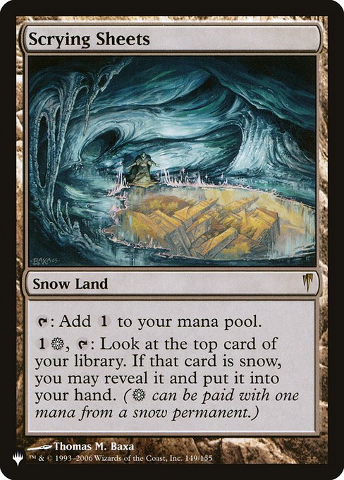 Scrying Sheets - Magic: The Gathering - The List Near Mint Inglés