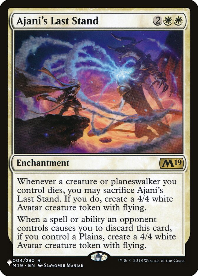 Ajani's Last Stand - Magic: The Gathering - The List Near Mint Inglés