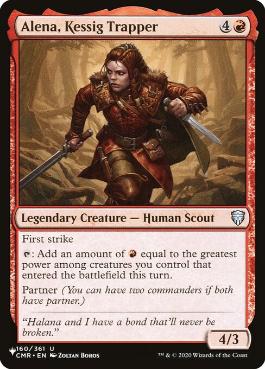 Alena, Kessig Trapper - Magic: The Gathering - The List Near Mint Inglés