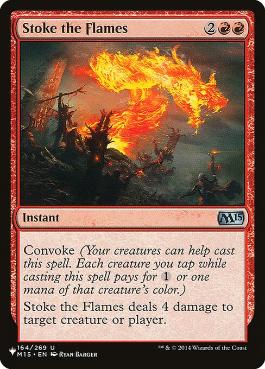 Stoke the Flames - Magic: The Gathering - The List Near Mint Inglés