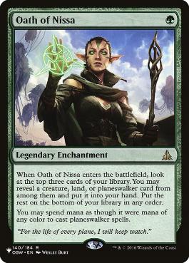 Oath of Nissa - Magic: The Gathering - The List Near Mint Inglés