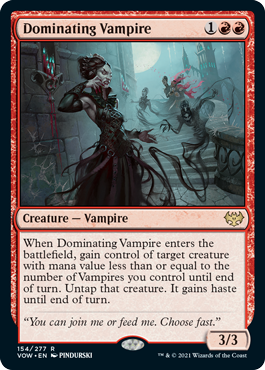Dominating Vampire - Magic: The Gathering - VOW Near Mint Inglés