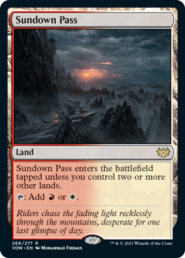 Sundown Pass - Magic: The Gathering - VOW Near Mint Inglés