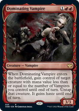 Carta Dominating Vampire de Magic: The Gathering