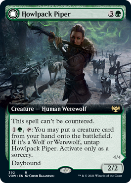 Howlpack Piper - Magic: The Gathering - VOW-BF Near Mint Inglés