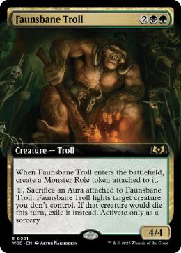 Faunsbane Troll - Magic: The Gathering - WOE-BF Near Mint Inglés