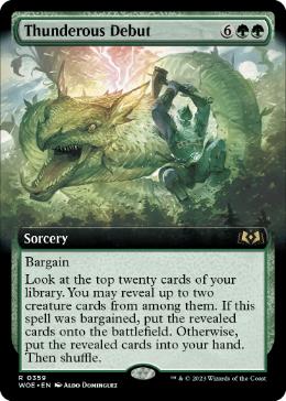 Thunderous Debut - Magic: The Gathering - WOE-BF Near Mint Inglés