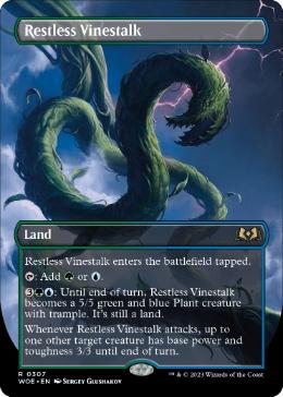 Restless Vinestalk - Magic: The Gathering - WOE-BF Near Mint Inglés
