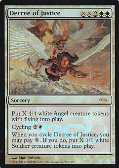 Decree of Justice - Magic: The Gathering - Judge Foil Near Mint Inglés