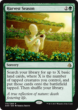 Harvest Season - Magic: The Gathering - AKH-PRE Near Mint Inglés