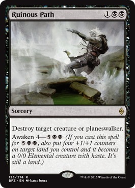 Ruinous Path - Magic: The Gathering - BFZ-PRE Near Mint Inglés