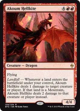 Akoum Hellkite - Magic: The Gathering - BFZ-PRE Near Mint Inglés
