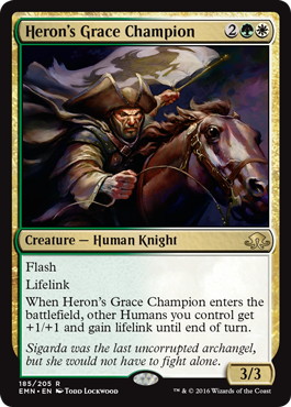 Heron's Grace Champion - Magic: The Gathering - EMN-PRE Near Mint Inglés