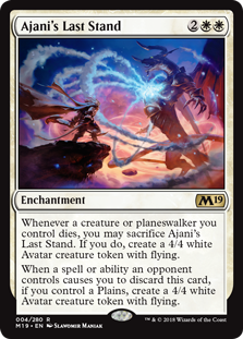 Ajani's Last Stand - Magic: The Gathering - M19-PRE Near Mint Inglés