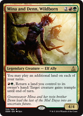 Mina and Denn, Wildborn - Magic: The Gathering - OGW-PRE Near Mint Inglés